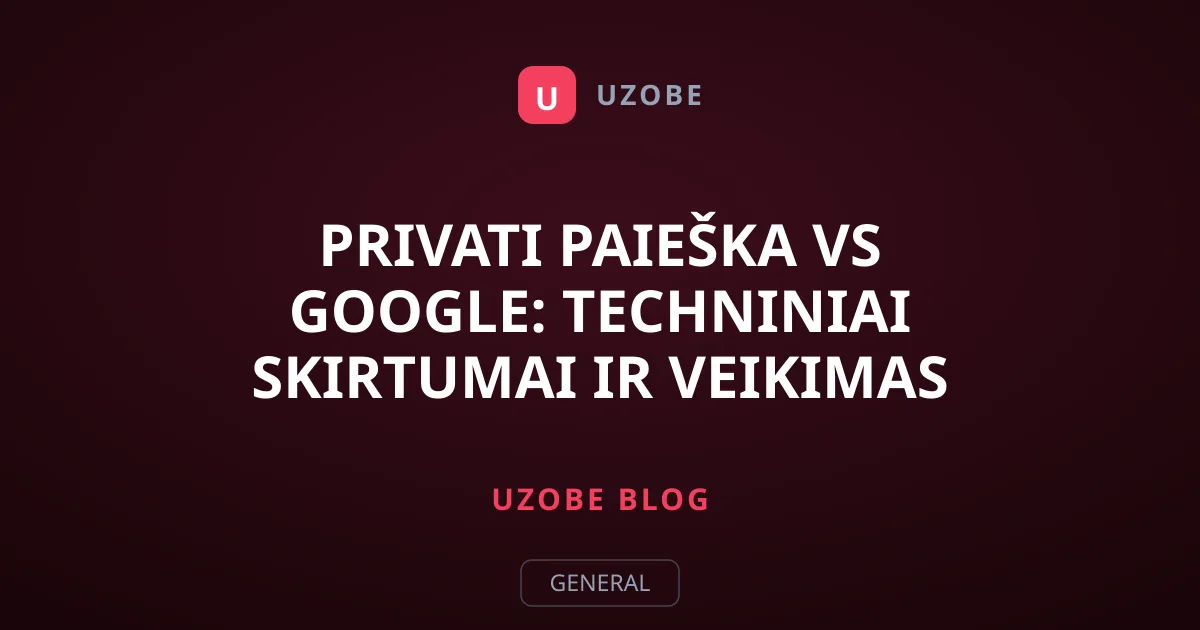 Privati paieška vs Google: techniniai skirtumai ir veikimas