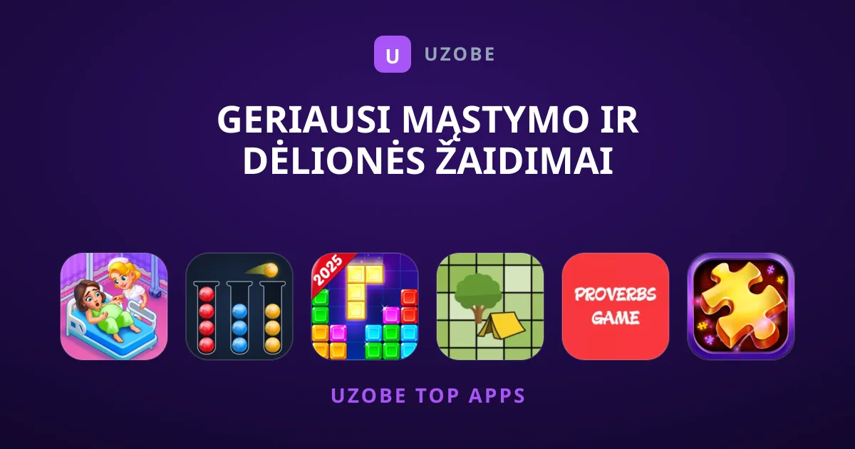 Geriausi Mąstymo Ir Dėlionės Žaidimai Mobiliesiems