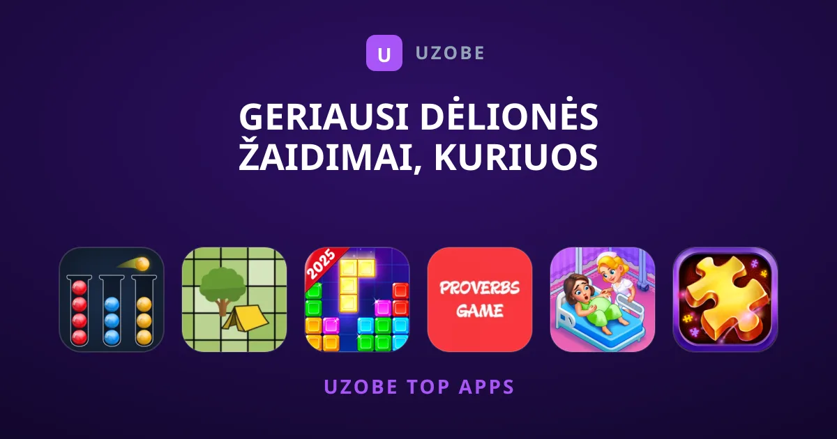 Geriausi Dėlionės Žaidimai, Kuriuos Rekomenduojame Šiuo Metu